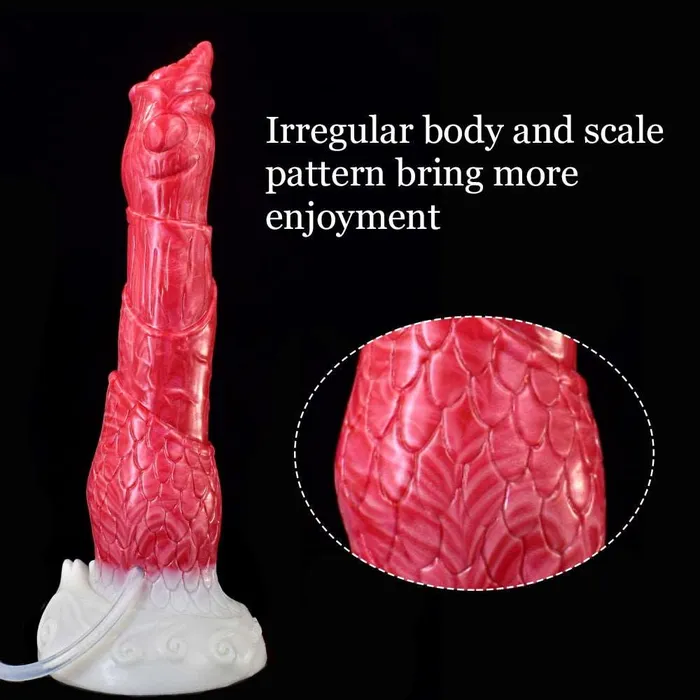  84Inch Cotys Deer Horn Ejaculating Alien Dildo DirtyToyz Dildos