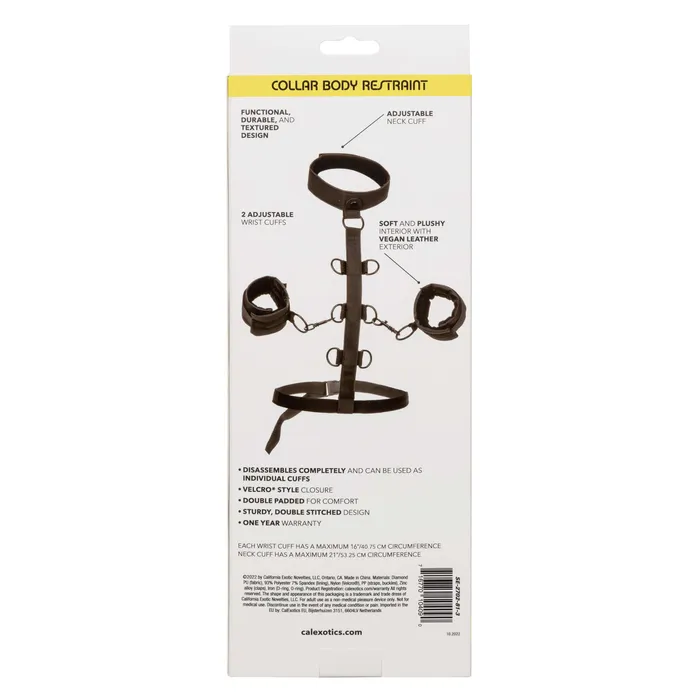 Anal CalExotics Boundless Collar Body Restraint Black Anal CalExotics Boundless Collar Body Restraint Black