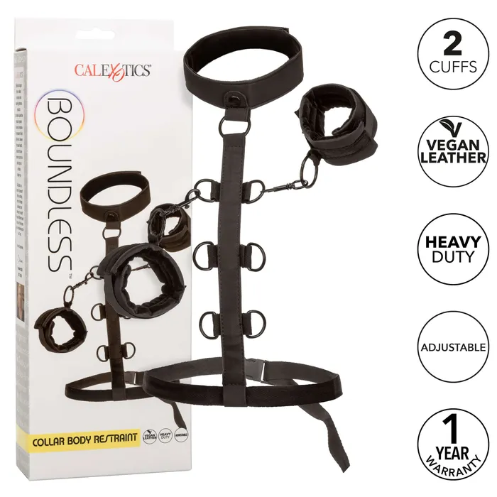 Anal CalExotics Boundless Collar Body Restraint Black Anal CalExotics Boundless Collar Body Restraint Black