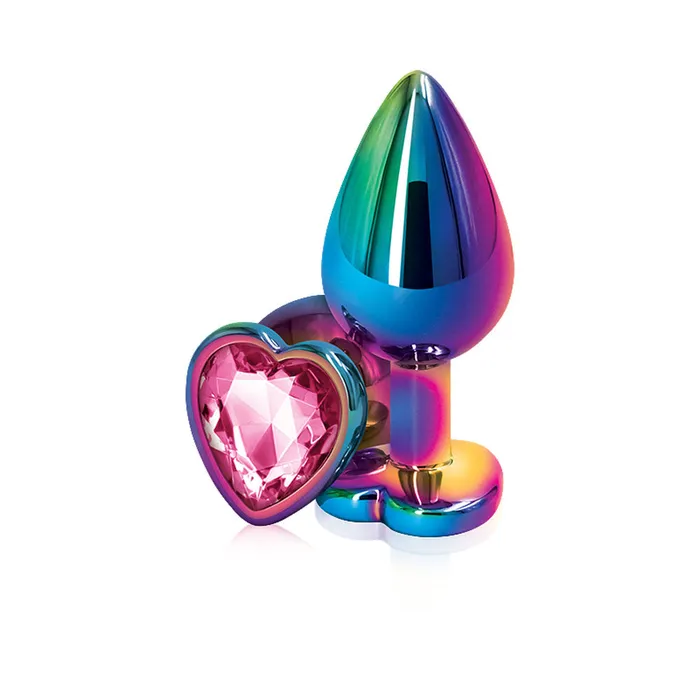Anal nsnovelties Rear Assets Multicolor Heart Medium Pink