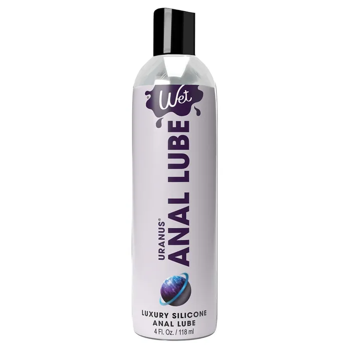 Anal Wet Uranus Anal Lube Premium Silicone Based Lubricant 4 Oz Wet