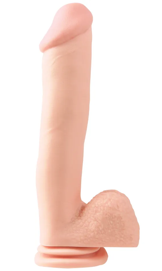 Basix Rubber Works 12 Inch Dong With Suction Cup Light Pipedream Dildos