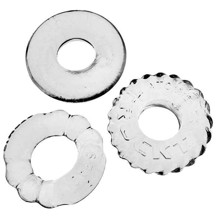 Bonemaker 3Pack Boner Rings Clear Oxballs Anal