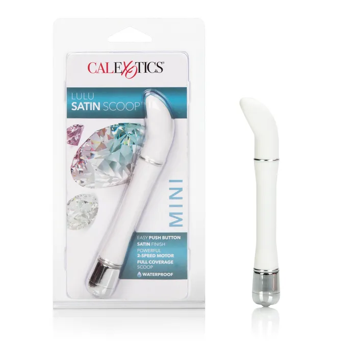 CalExotics Lulu Satin Scoop Vibe White Vibrators