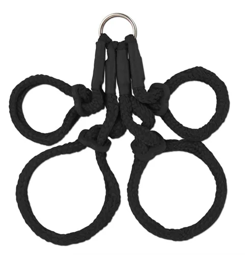Couples Fetish Fantasy Series Japanese Silk Rope Hogtie Black Pipedream