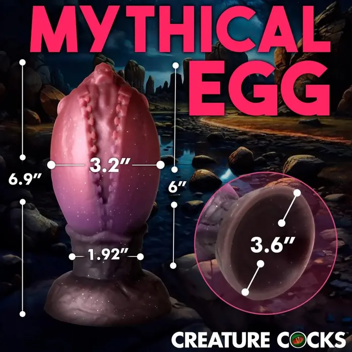 Creature Cocks Female Sex Toys Dragon Hatch Silicone Egg XL