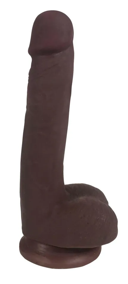 Curve Toys Dildos Easy Riders 7 Slim Dong With Balls Chocolate