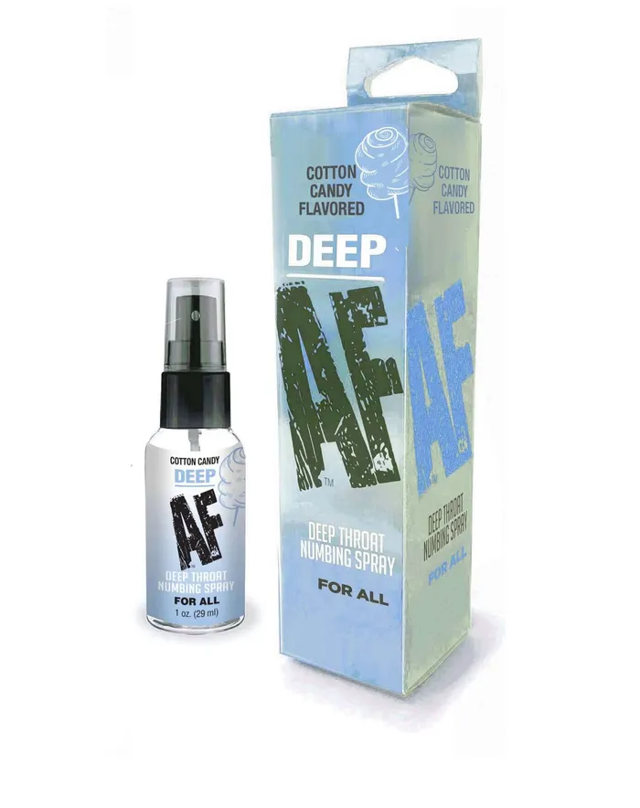 Deep Af Throat Numbing Spray 1oz Cotton Candy Little Genie Enhancers