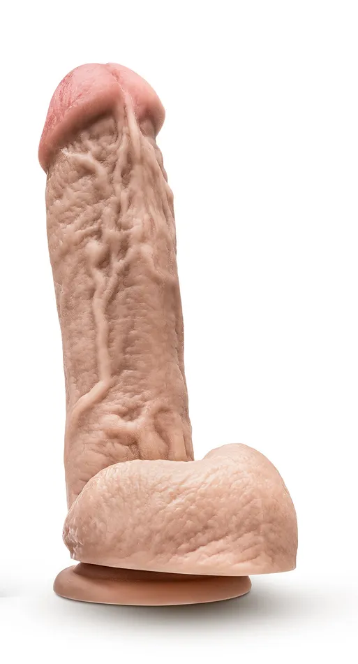 Dildos Blush Dr Skin Mr D 85 Inch Dildo With Balls Beige