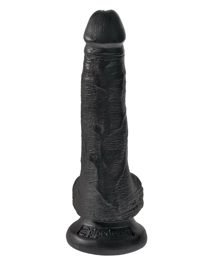 Dildos Pipedream King Cock 6 Cock With Balls Black