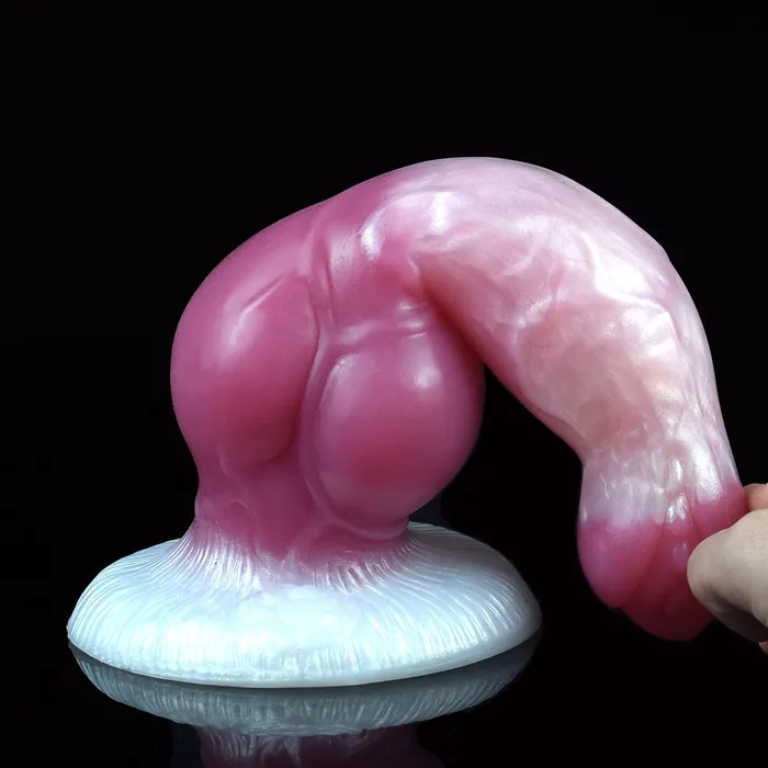 DirtyToyz Erebus Lifelike Canine Dog Dildo with Knot in 3 Sizes Rosy Color Female Sex Toys DirtyToyz Erebus Lifelike Canine Dog Dildo with Knot in 3 Sizes Rosy Color Female Sex Toys