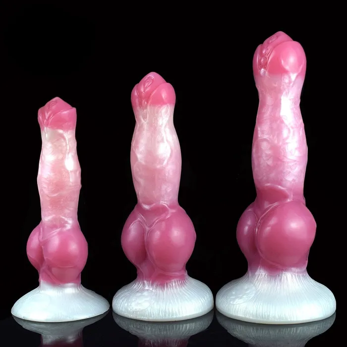 DirtyToyz Erebus Lifelike Canine Dog Dildo with Knot in 3 Sizes Rosy Color Female Sex Toys DirtyToyz Erebus Lifelike Canine Dog Dildo with Knot in 3 Sizes Rosy Color Female Sex Toys