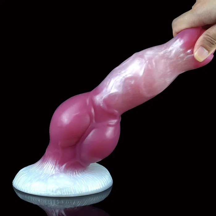 DirtyToyz Erebus Lifelike Canine Dog Dildo with Knot in 3 Sizes Rosy Color Female Sex Toys DirtyToyz Erebus Lifelike Canine Dog Dildo with Knot in 3 Sizes Rosy Color Female Sex Toys