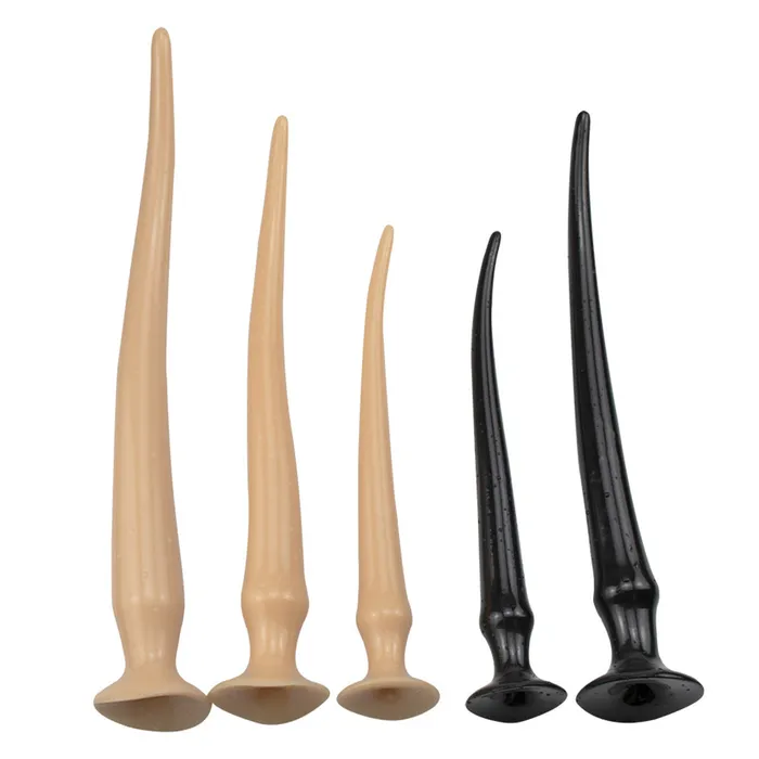 Domlust Anal Long Tail Butt Plug Strapless Strap On Anal Dildo Male Female Sex Toys Store