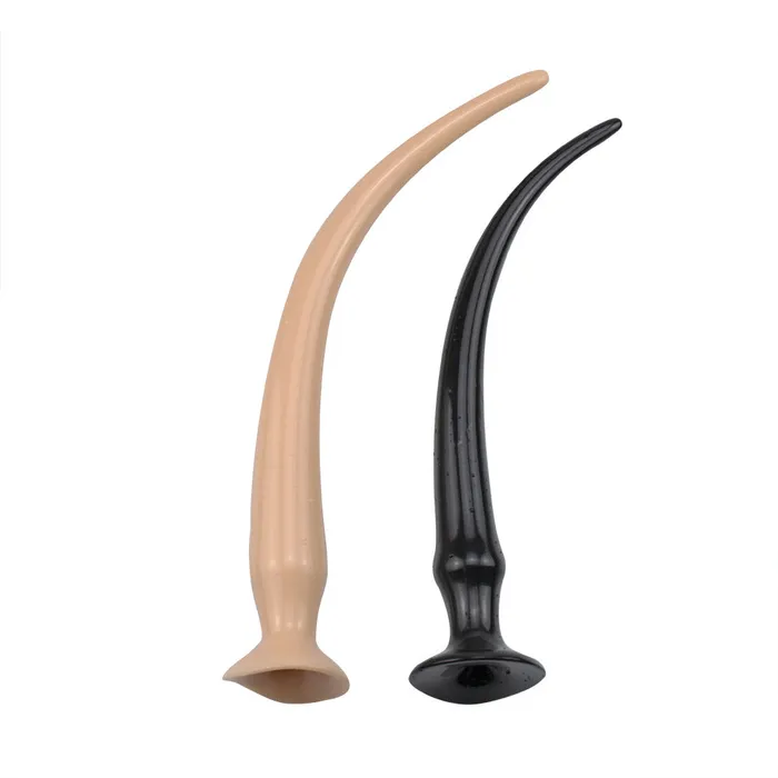 Domlust Anal Long Tail Butt Plug Strapless Strap On Anal Dildo Male Female Sex Toys Store