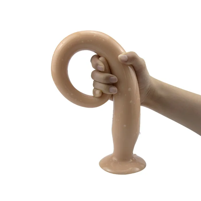 Domlust Anal Long Tail Butt Plug Strapless Strap On Anal Dildo Male Female Sex Toys Store