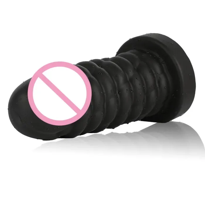 Domlust Anal Sprial Bullet Anal Dildo Butt Plug Silicone Vagina Prostate Massage Sex Toys for Women Men