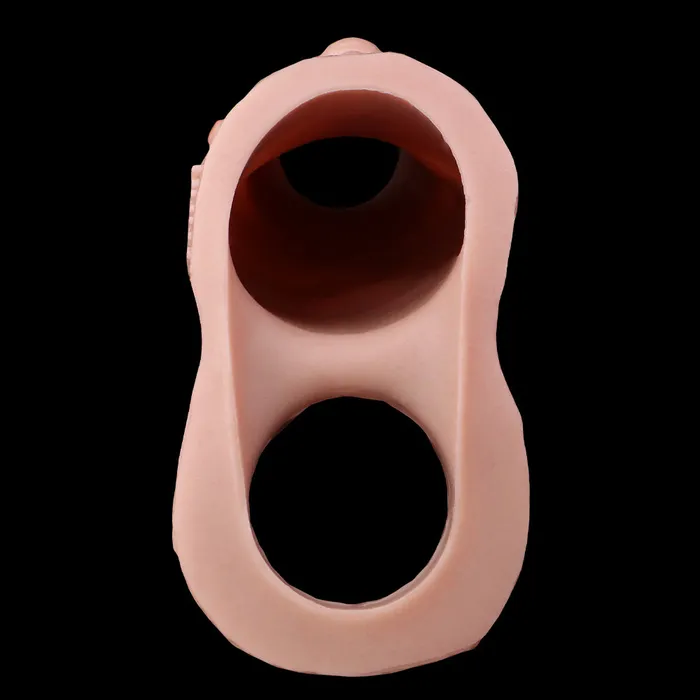 Domlust Female Sex Toys Spiked Lifelike Penis Sleeve Extender Flesh Realistic Dildo Cocksleeve Sex Toys for Men