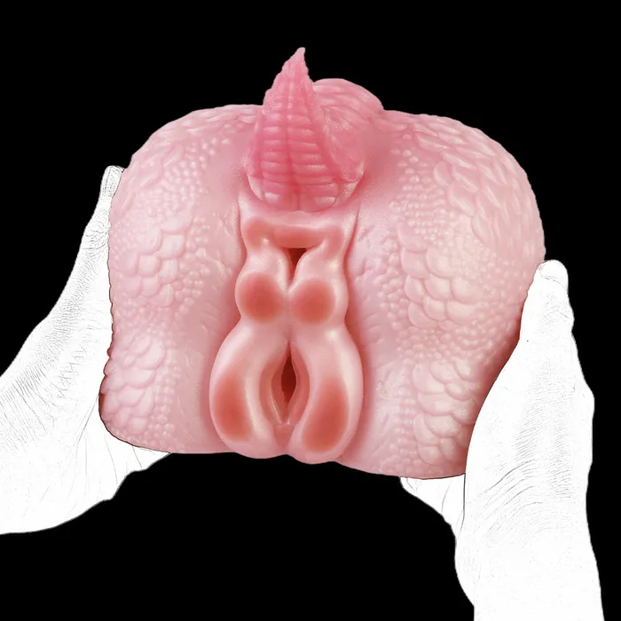 Domlust Male Sex Toys Bad Dragon Pussy Pocket Torso Buttocks Masturbator Realistic Animal Butt Replica Sex Toys for Men
