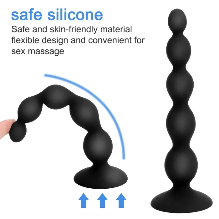 Domlust Remote Control Anal Beads Vibrating Butt Plug Prostate Massager Anal