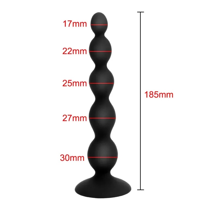 Domlust Remote Control Anal Beads Vibrating Butt Plug Prostate Massager Anal