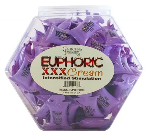 Euphorix XXX Cream 72 Piece Fishbowl 10 ml Pillows California Fantasies Female Sex Toys Euphorix XXX Cream 72 Piece Fishbowl 10 ml Pillows California Fantasies Female Sex Toys