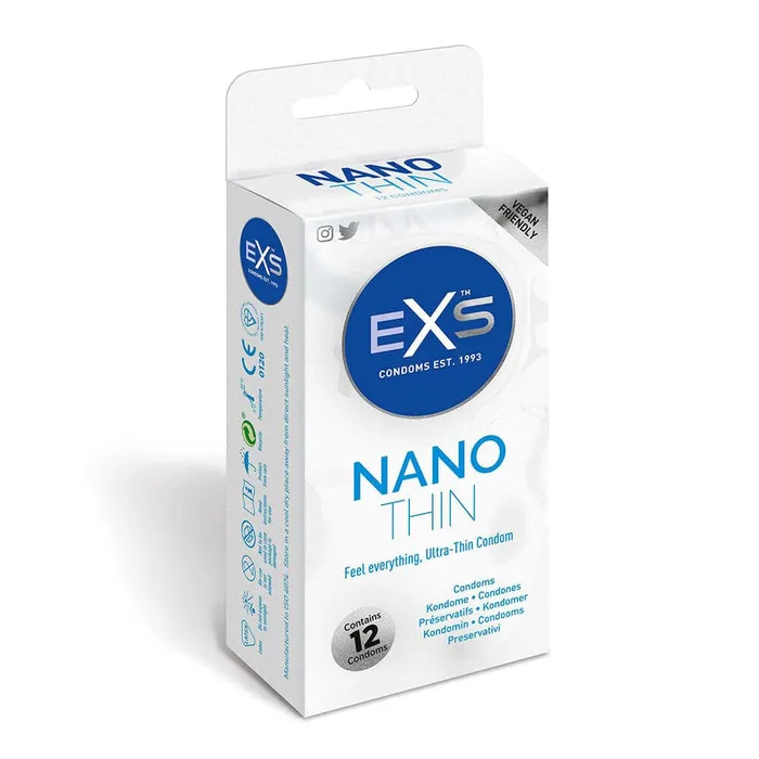 Female Sex Toys EXS Nano Thin Condom 12 Pack Exs Condoms