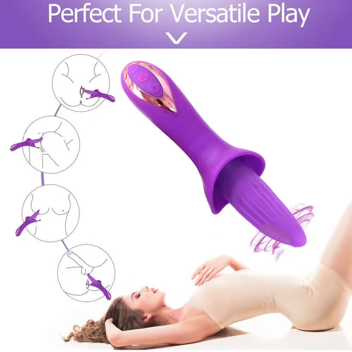 Female Sex Toys Tongue Licking Clit Stimulator G Spot Clitoral Anal Vibrator Domlust