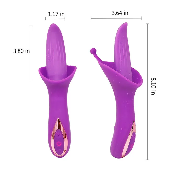 Female Sex Toys Tongue Licking Clit Stimulator G Spot Clitoral Anal Vibrator Domlust