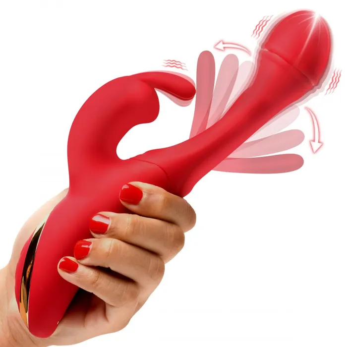 Female Sex Toys XR Brands Flicking Silicone Rabbit Vibrator