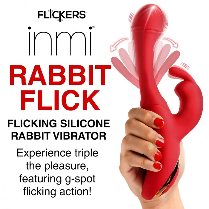 Female Sex Toys XR Brands Flicking Silicone Rabbit Vibrator