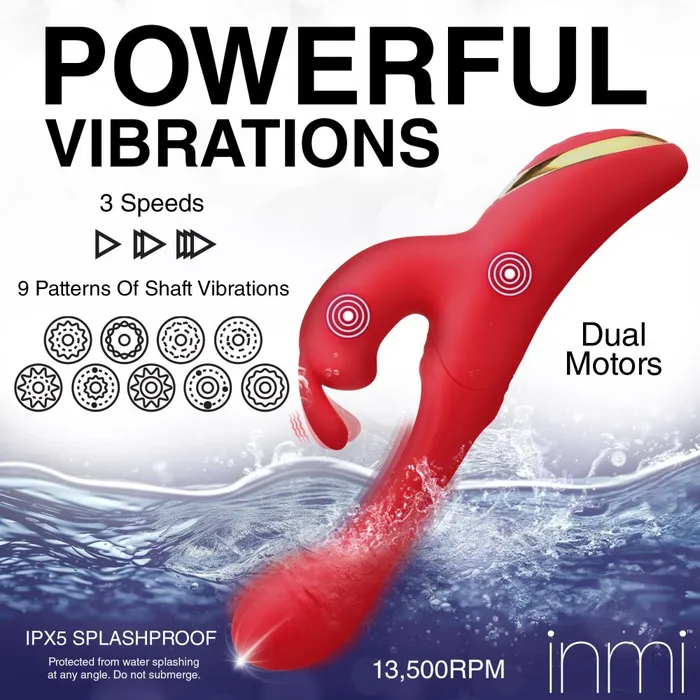 Female Sex Toys XR Brands Flicking Silicone Rabbit Vibrator