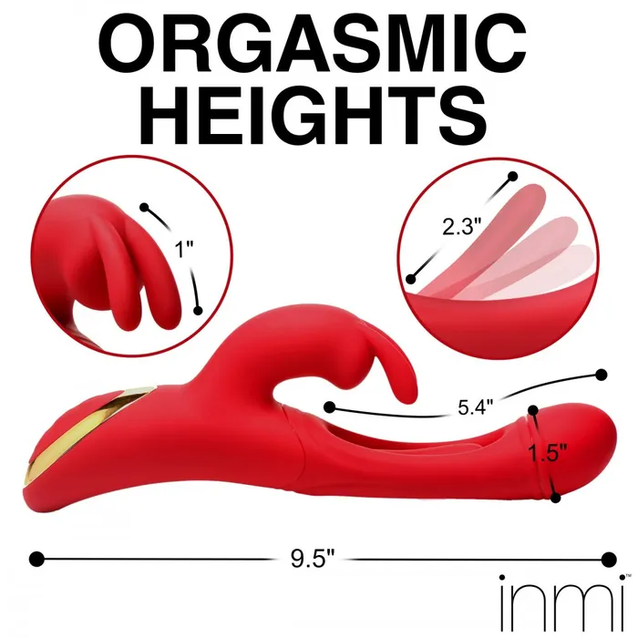 Female Sex Toys XR Brands Flicking Silicone Rabbit Vibrator