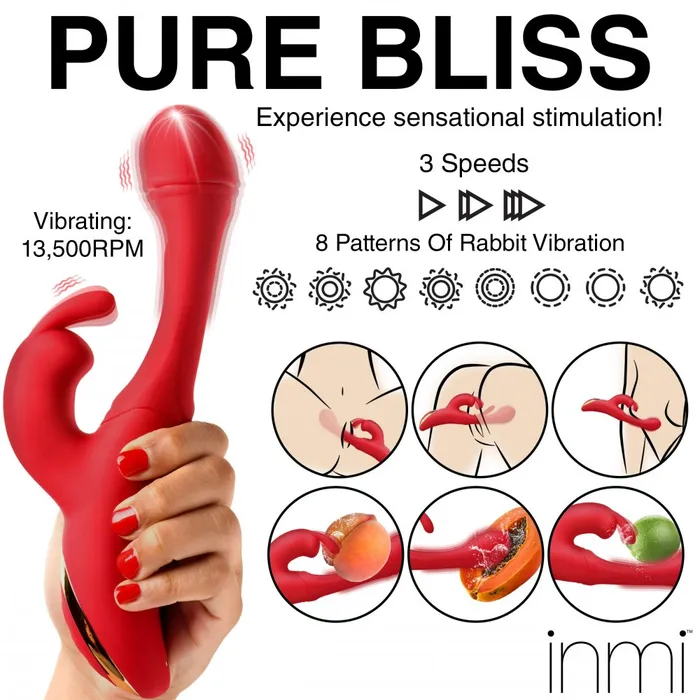 Female Sex Toys XR Brands Flicking Silicone Rabbit Vibrator