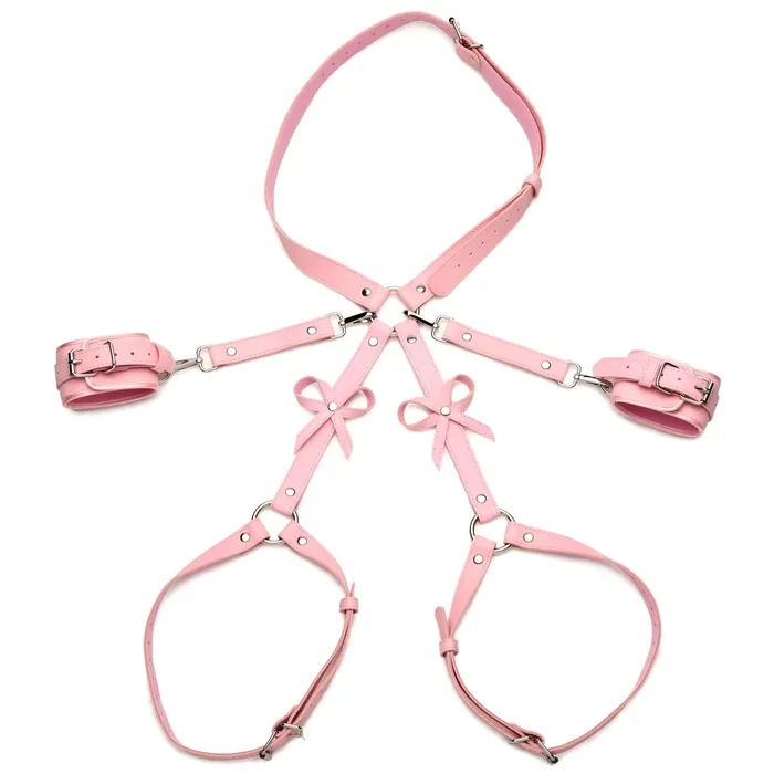 Female Sex Toys XR Brands Strict Bondage Harness With Bows Mediumlarge Pink Female Sex Toys XR Brands Strict Bondage Harness With Bows Mediumlarge Pink