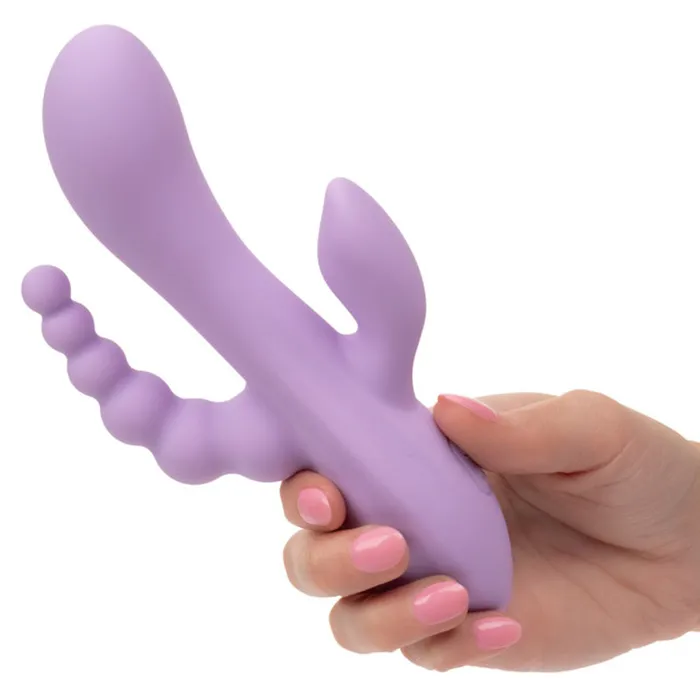 Flex Bend and Hold Triple Rumbler Purple Vibrator CalExotics Vibrators Flex Bend and Hold Triple Rumbler Purple Vibrator CalExotics Vibrators