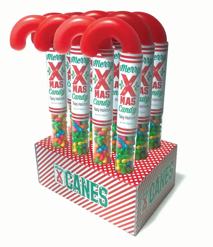 Holidicks Candy Canes 12pc Display Hott Products Dildos