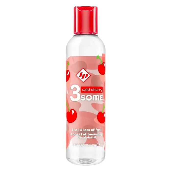 ID Lube Lubricants ID 3some Wild Cherry 3 In 1 Lubricant 118ml
