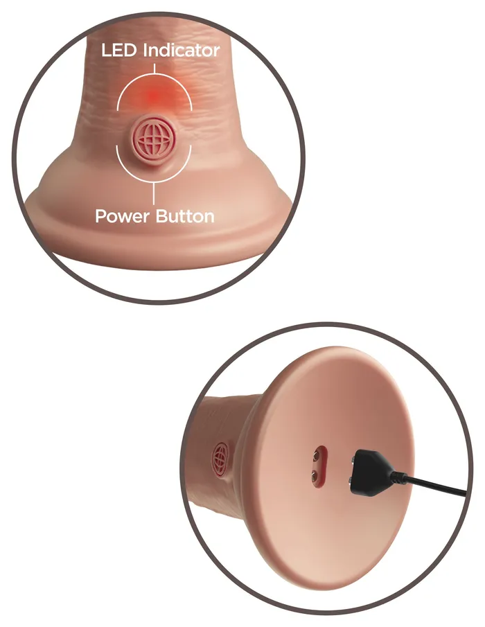King Cock Elite 6 Inch Vibrating Silicone Dual Silicone Dual Density Cock Light Pipedream Dildos King Cock Elite 6 Inch Vibrating Silicone Dual Silicone Dual Density Cock Light Pipedream Dildos