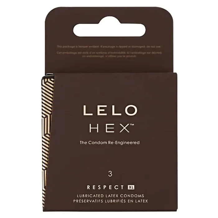 Lelo HEX Respect XL Condoms 3 Pack Male Sex Toys