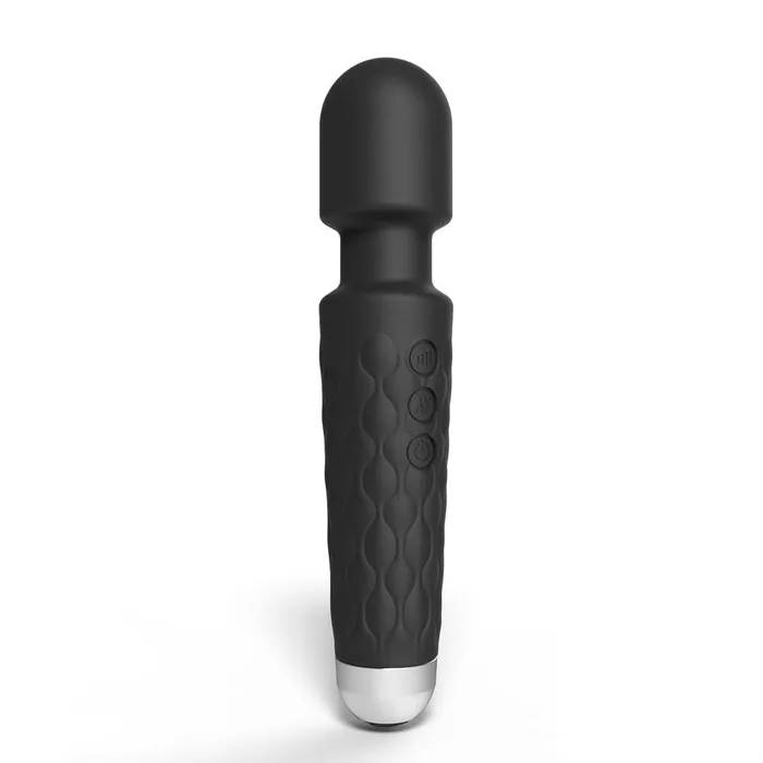 Loving Joy 20 Function Wand Vibrator Black Loving Joy Vibrators