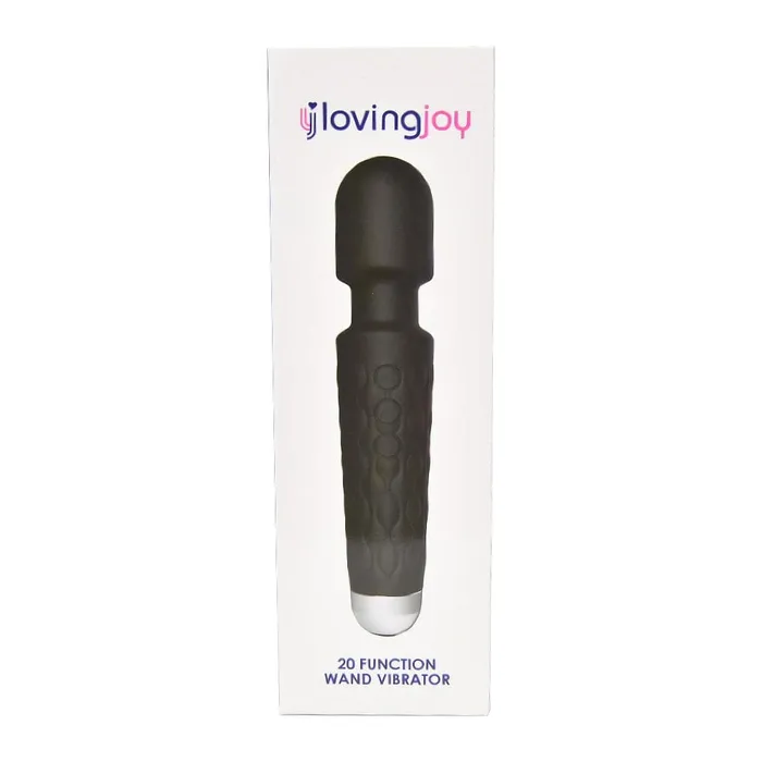 Loving Joy 20 Function Wand Vibrator Black Loving Joy Vibrators Loving Joy 20 Function Wand Vibrator Black Loving Joy Vibrators