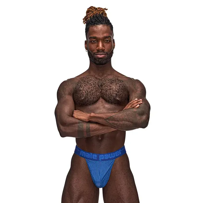 Male Power Sexagon Micro V Thong Royal SM Male Power Male Sex Toys