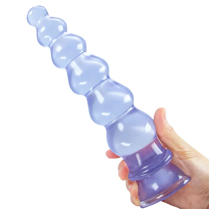 Male Sex Toys Domlust Giant Anal Beads Silicone Dildos Soft Huge Dildo Butt Plug with Big Suction Cup