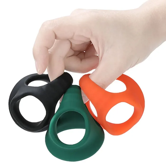 Male Sex Toys Domlust Silicone Cock Ring Male Sex Toy Delayed Ejaculation Double Cockring Penis Massage