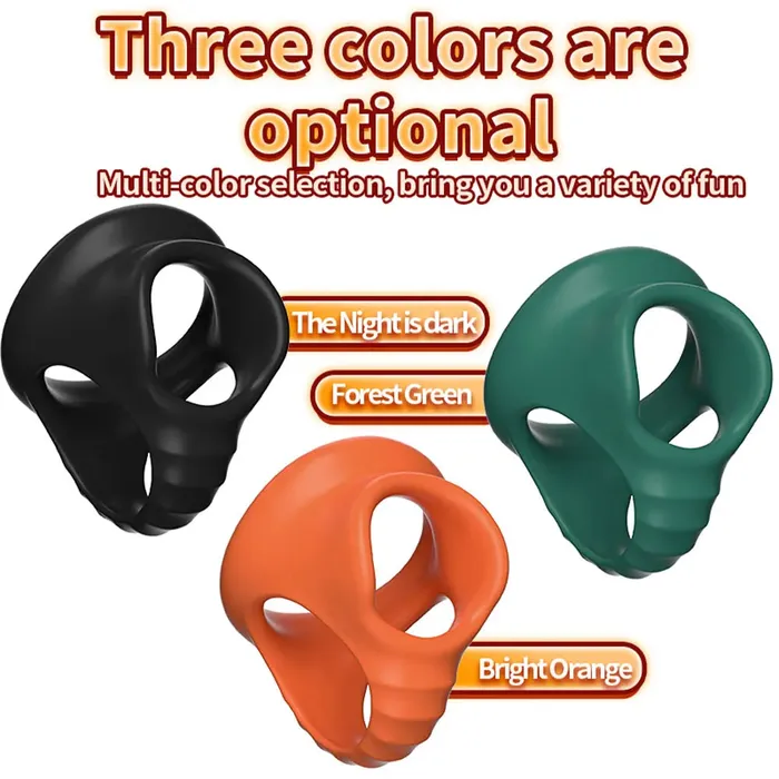 Male Sex Toys Domlust Silicone Cock Ring Male Sex Toy Delayed Ejaculation Double Cockring Penis Massage