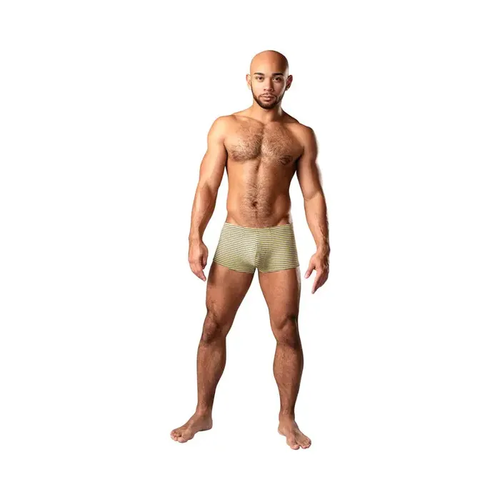 Male Sex Toys Male Power Male Power Cabana Banana Mini Short YellowGrey S