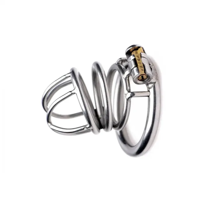 Male Sex Toys Master Series The Pen Deluxe Stainless Steel Locking Chastity Cage Male Sex Toys Master Series The Pen Deluxe Stainless Steel Locking Chastity Cage