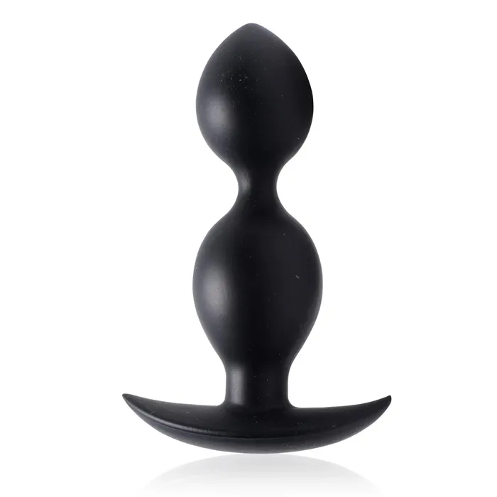 Male Sex Toys XR Brands Orbs Steel Weighted Duotone Silicone Anal Plug
