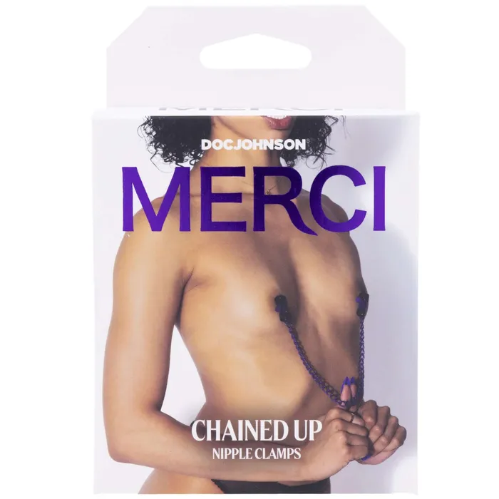 Merci Chained Up Nipple Clamps Violetblack Doc Johnson Anal